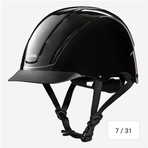 NWT Troxel Black 'Spirit' Riding Equestrian Helmet, Size M Medium, New